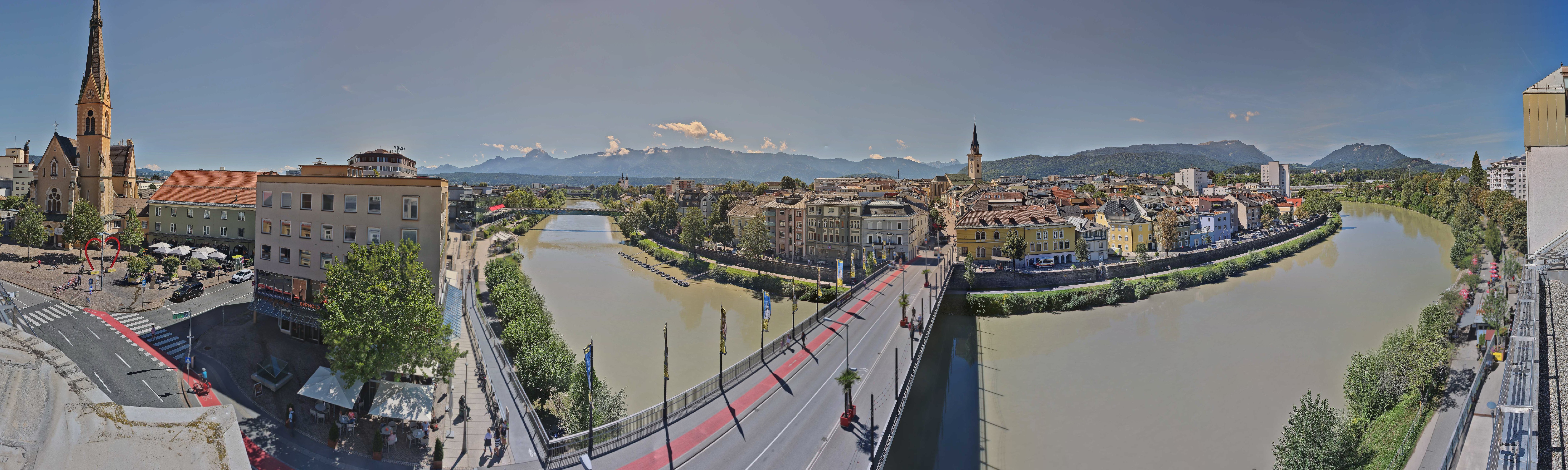 Archived image Webcam Panoramic view of Villach