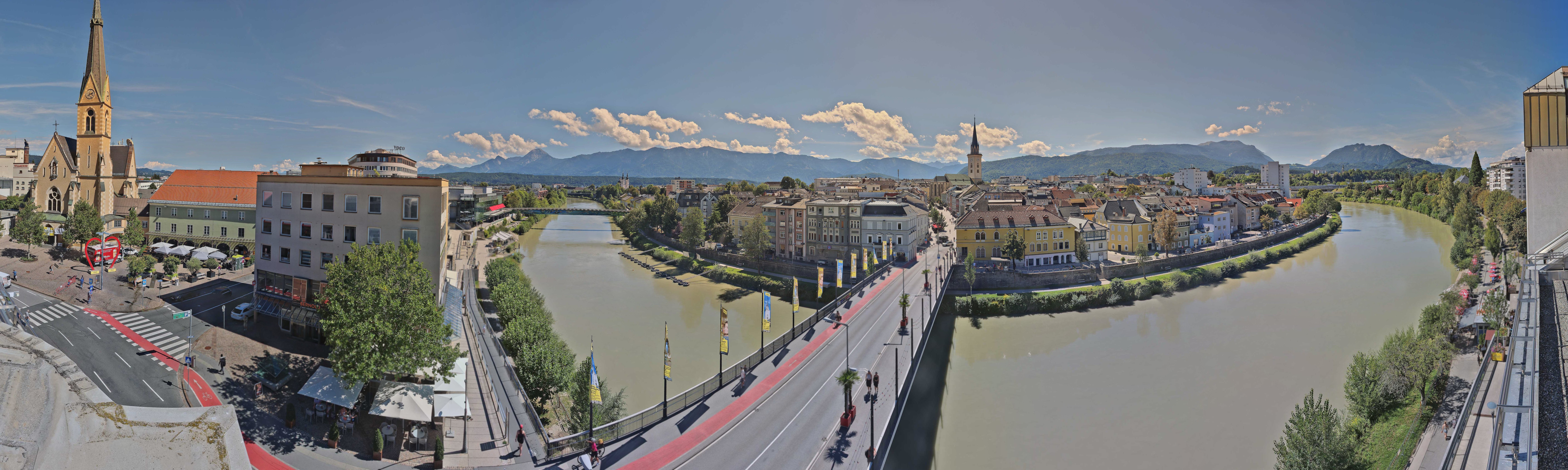Archived image Webcam Panoramic view of Villach