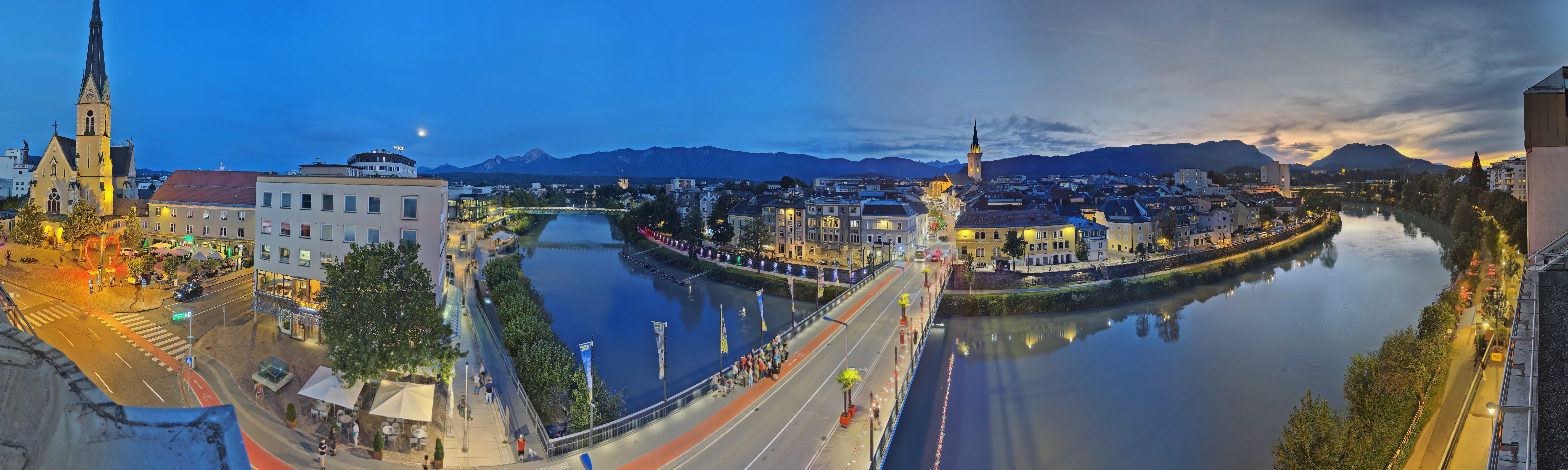 Archived image Webcam Panoramic view of Villach