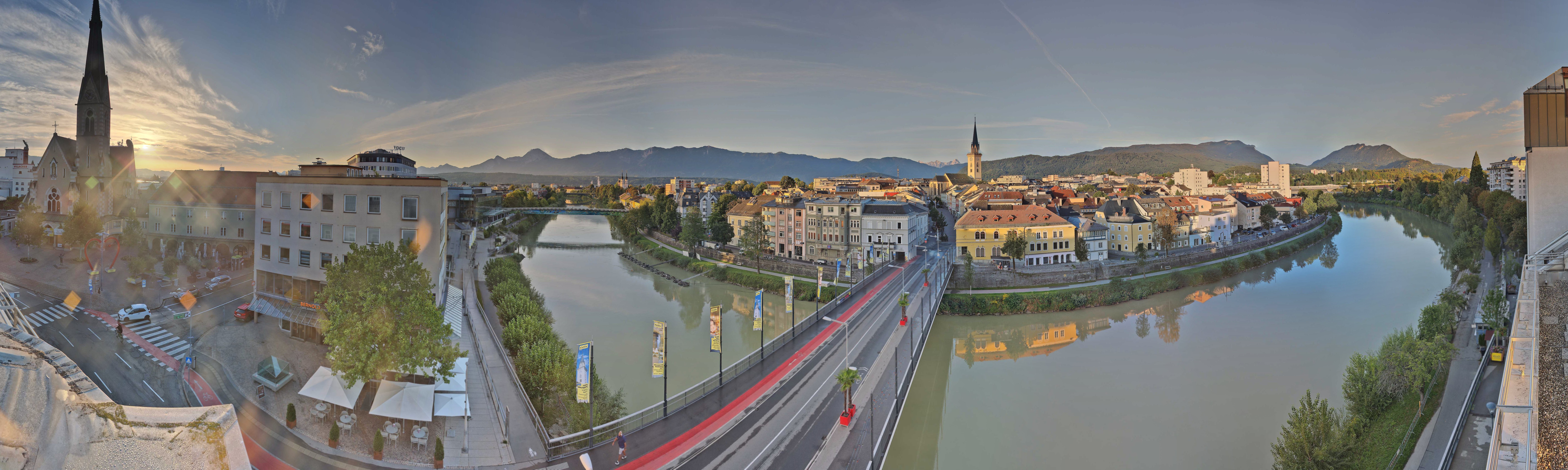 Archived image Webcam Panoramic view of Villach