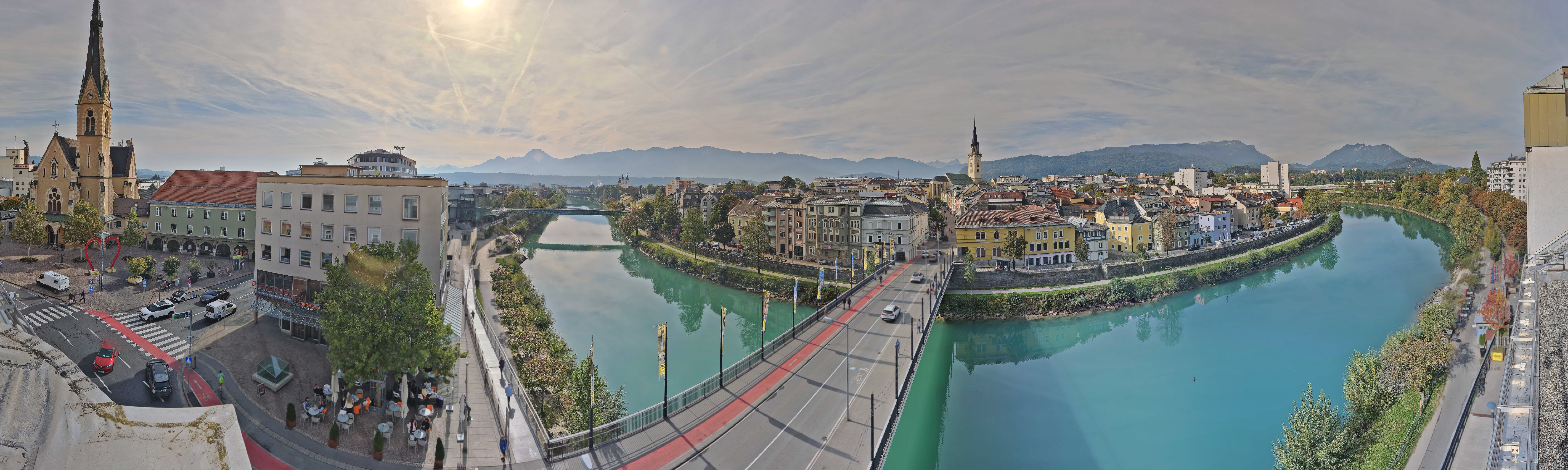 Archived image Webcam Panoramic view of Villach
