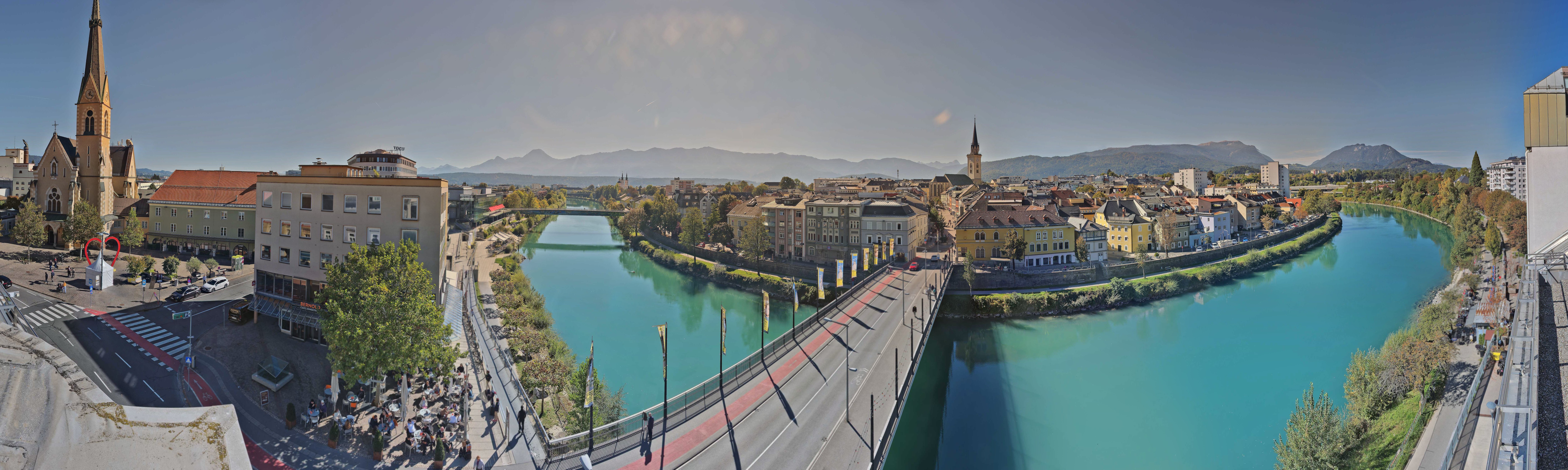 Archived image Webcam Panoramic view of Villach