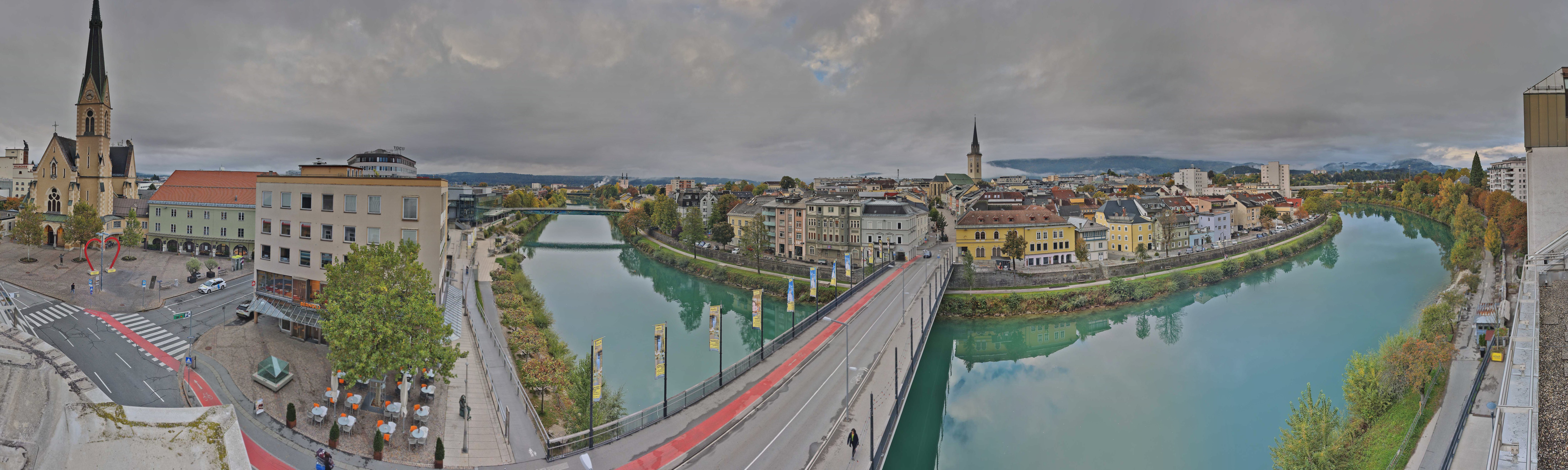 Archived image Webcam Panoramic view of Villach