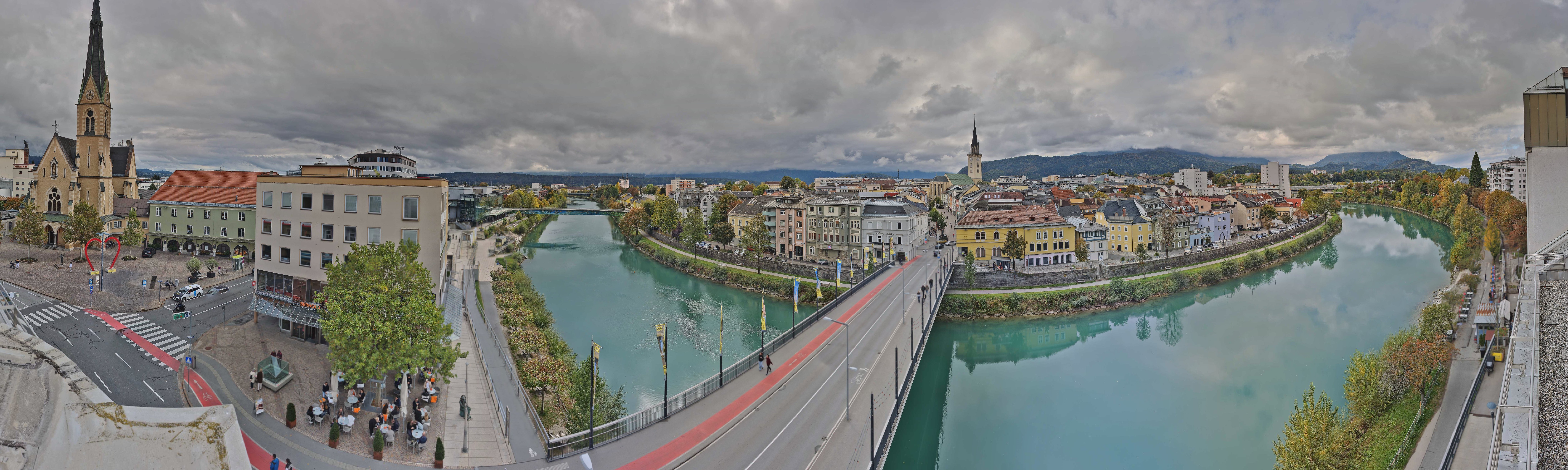 Archived image Webcam Panoramic view of Villach