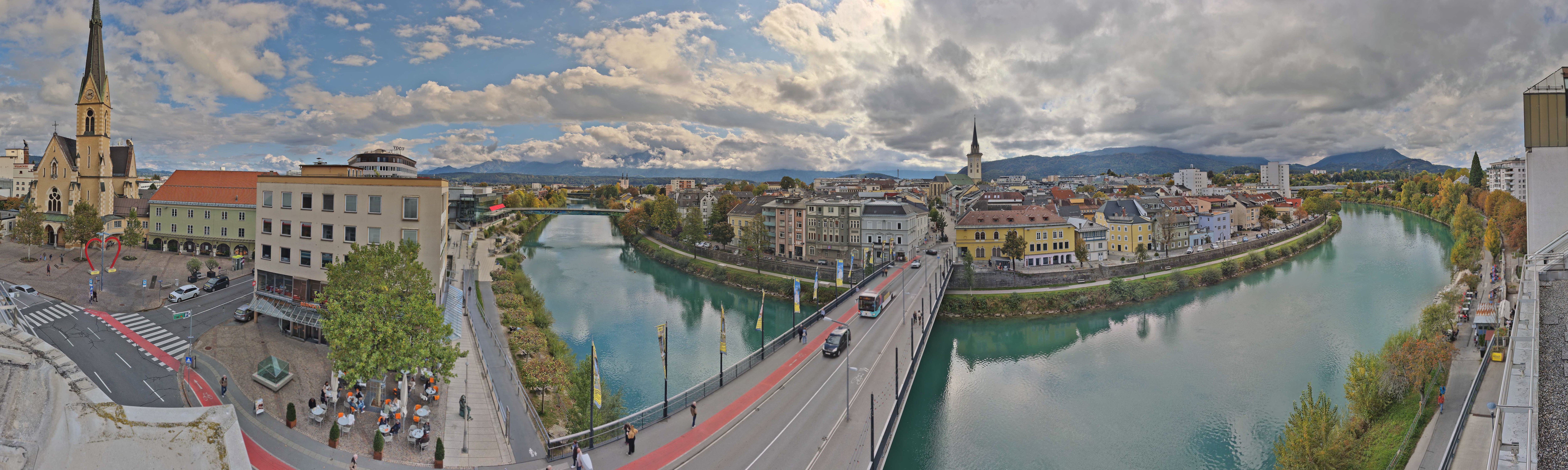 Archived image Webcam Panoramic view of Villach