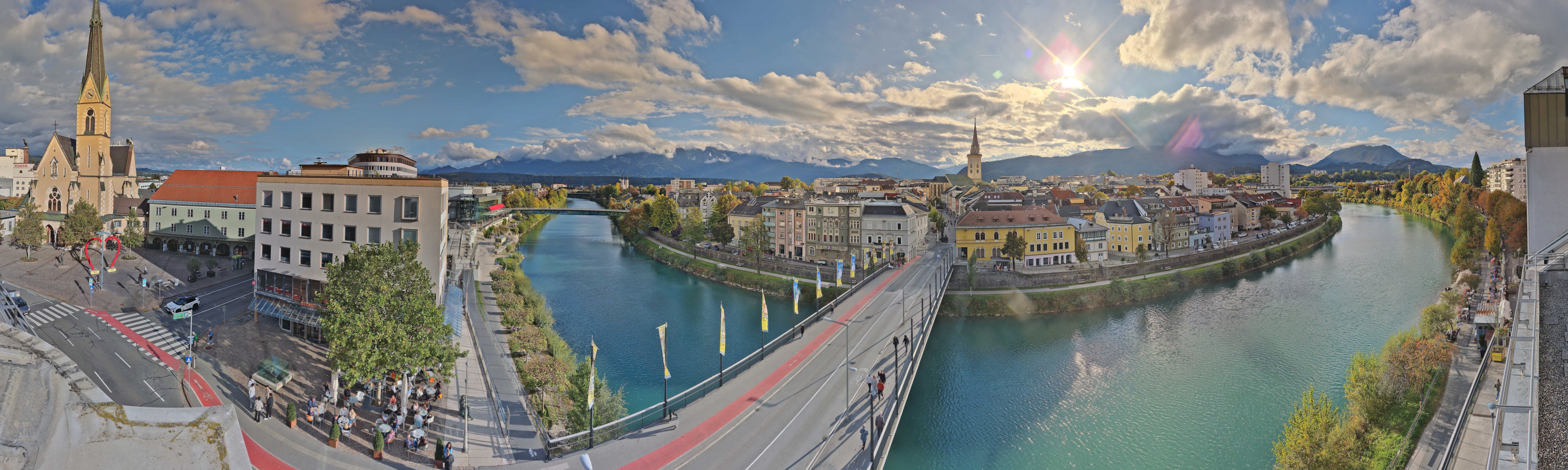 Archived image Webcam Panoramic view of Villach