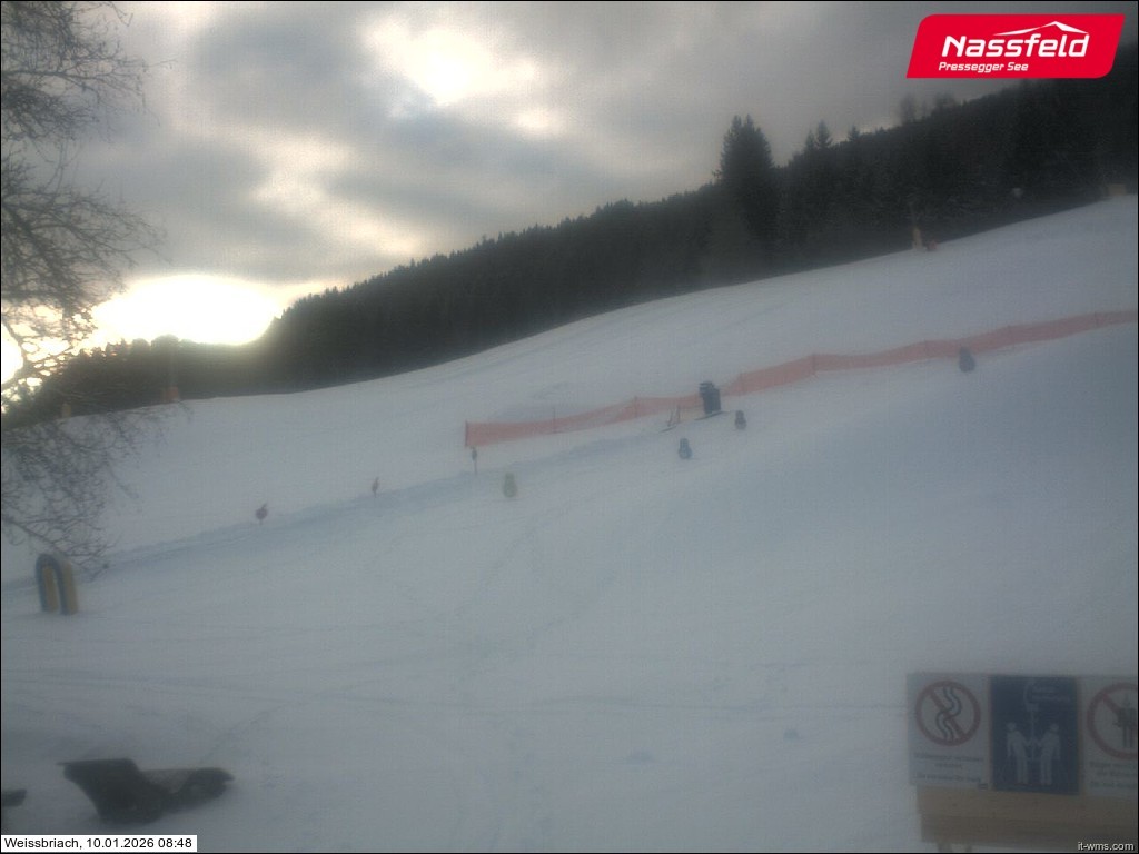 Archived image Webcam Weißbriach (ski resort)