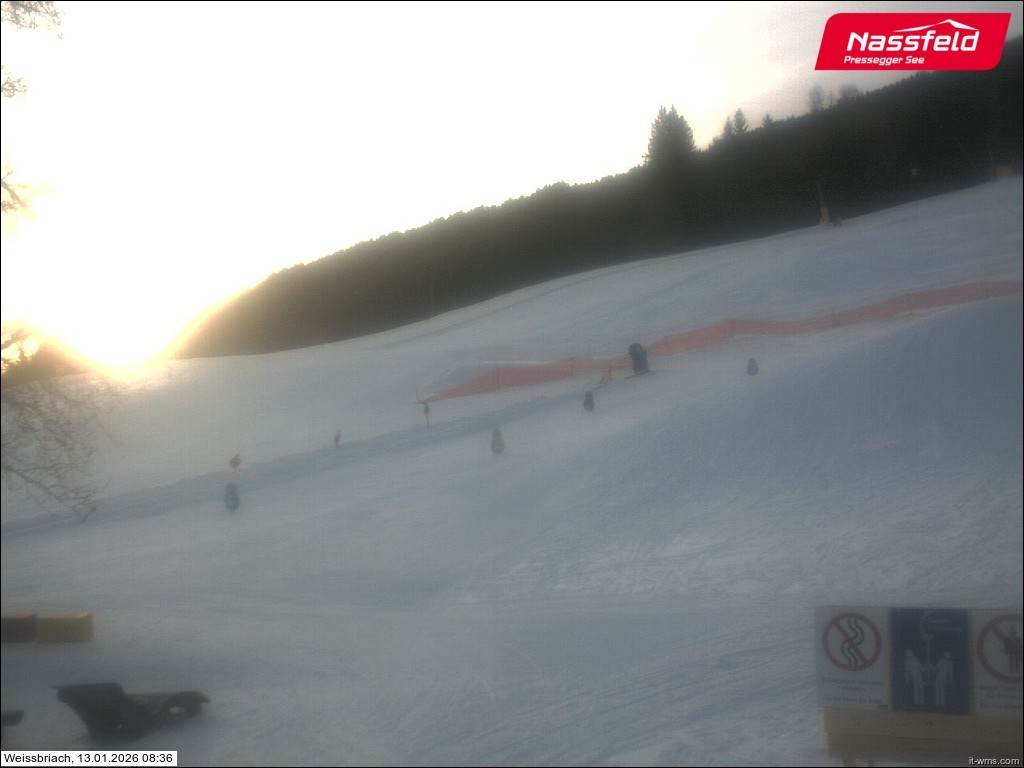 Archiv Foto Webcam Skilift Weißbriach