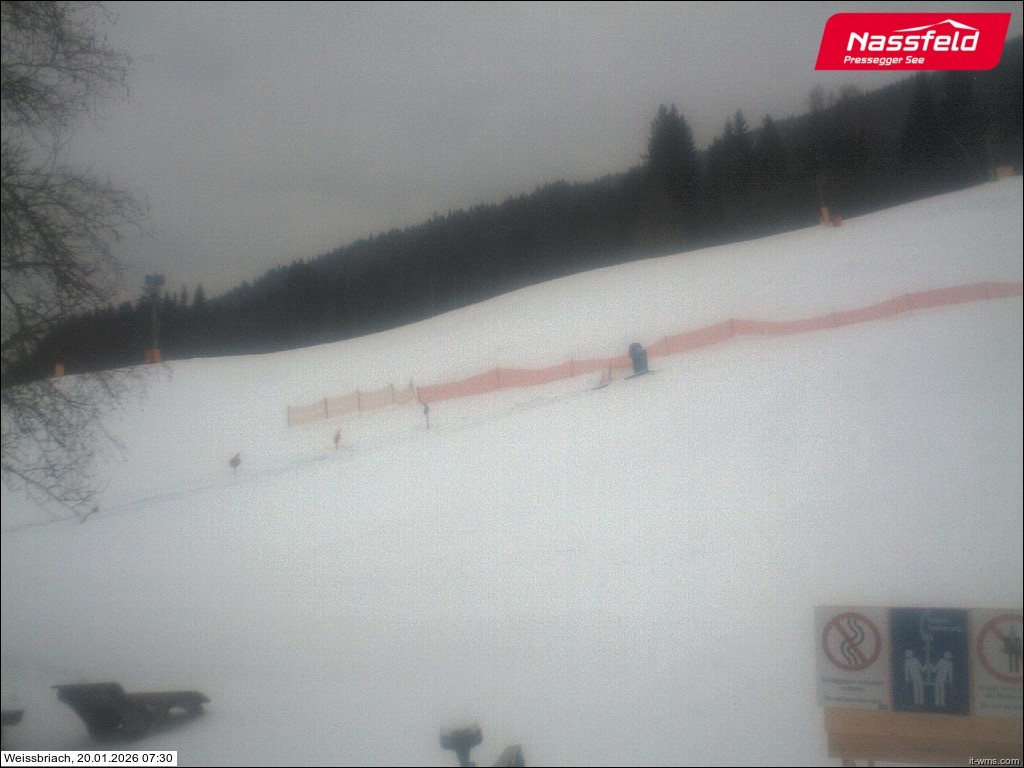 Archiv Foto Webcam Skilift Weißbriach