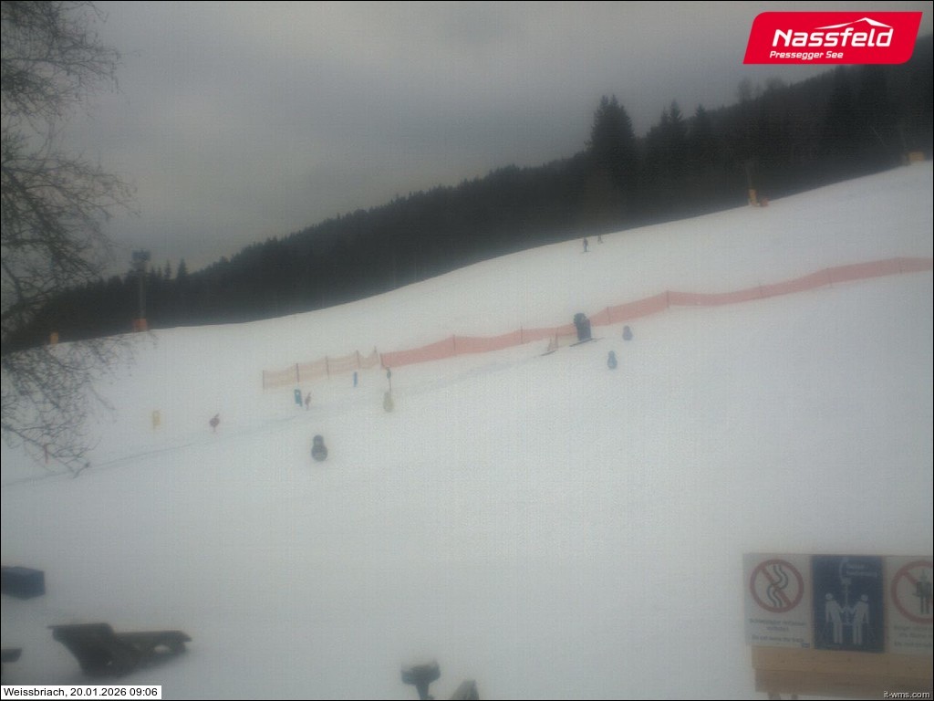 Archiv Foto Webcam Skilift Weißbriach