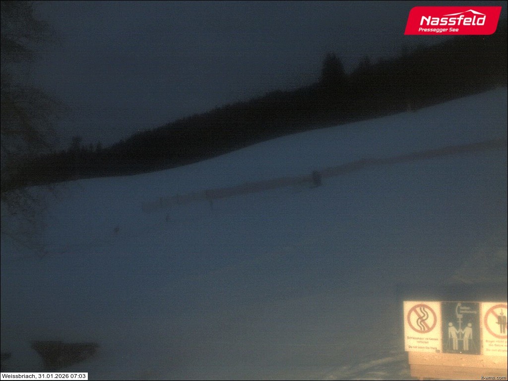 Archiv Foto Webcam Skilift Weißbriach