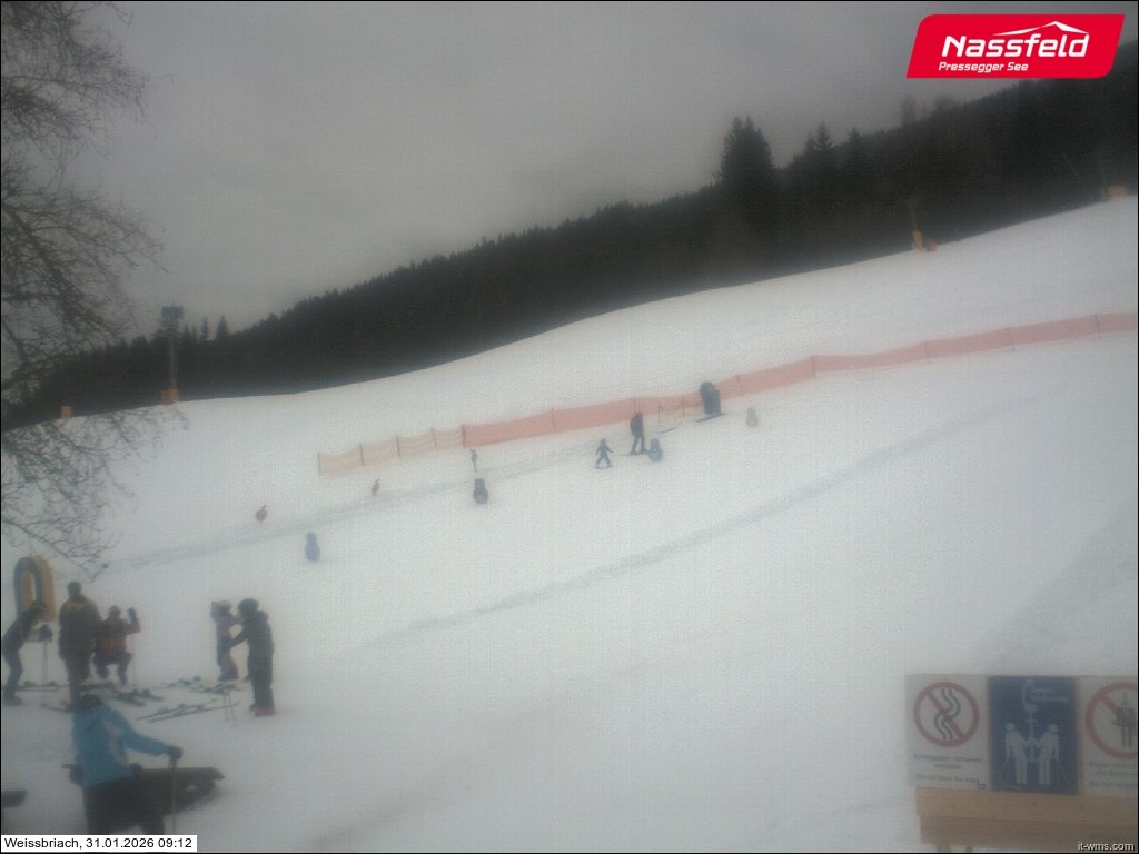 Archiv Foto Webcam Skilift Weißbriach