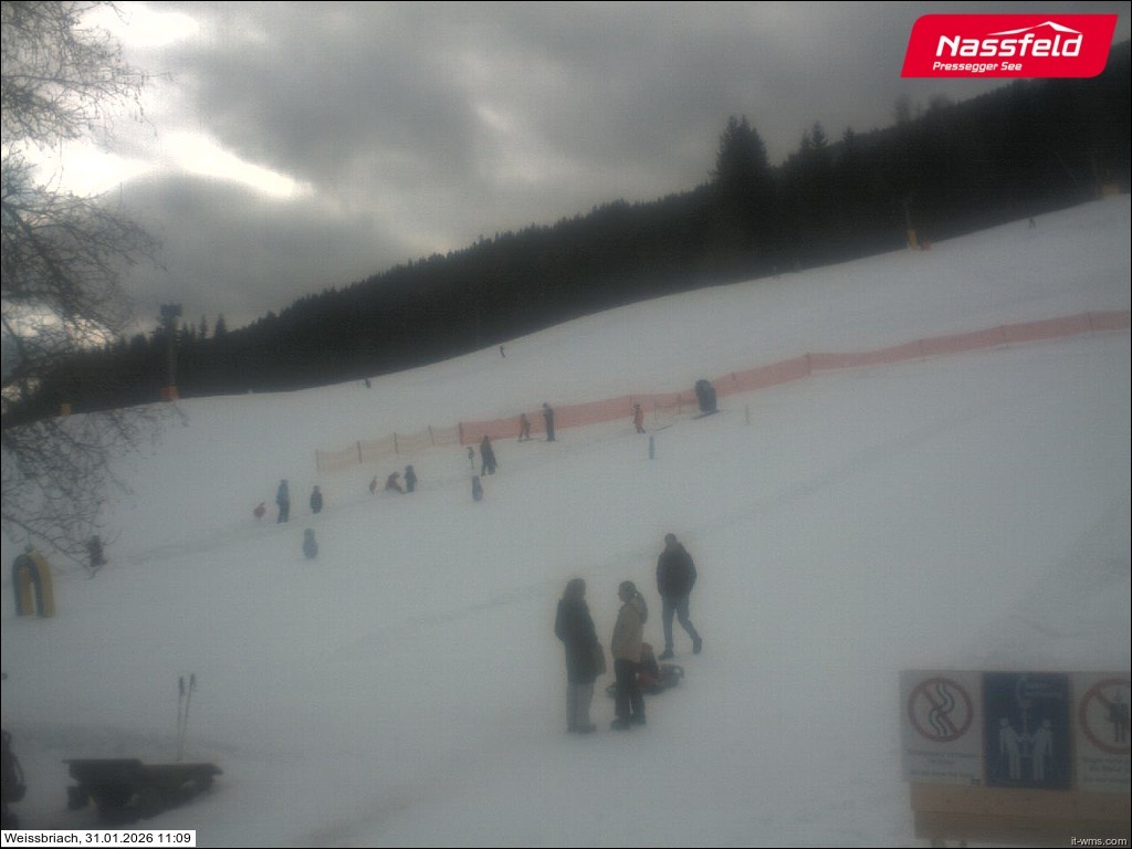 Archiv Foto Webcam Skilift Weißbriach