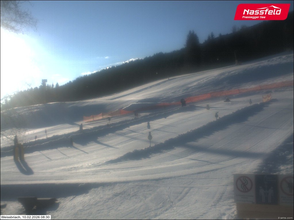 Archiv Foto Webcam Skilift Weißbriach