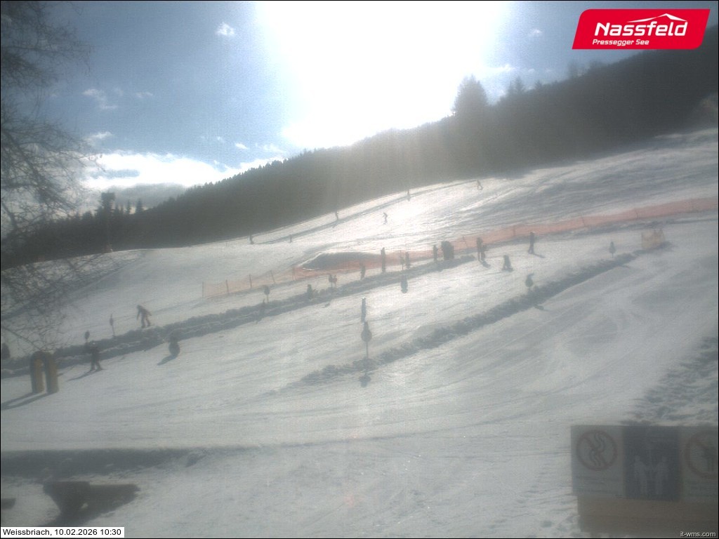 Archiv Foto Webcam Skilift Weißbriach