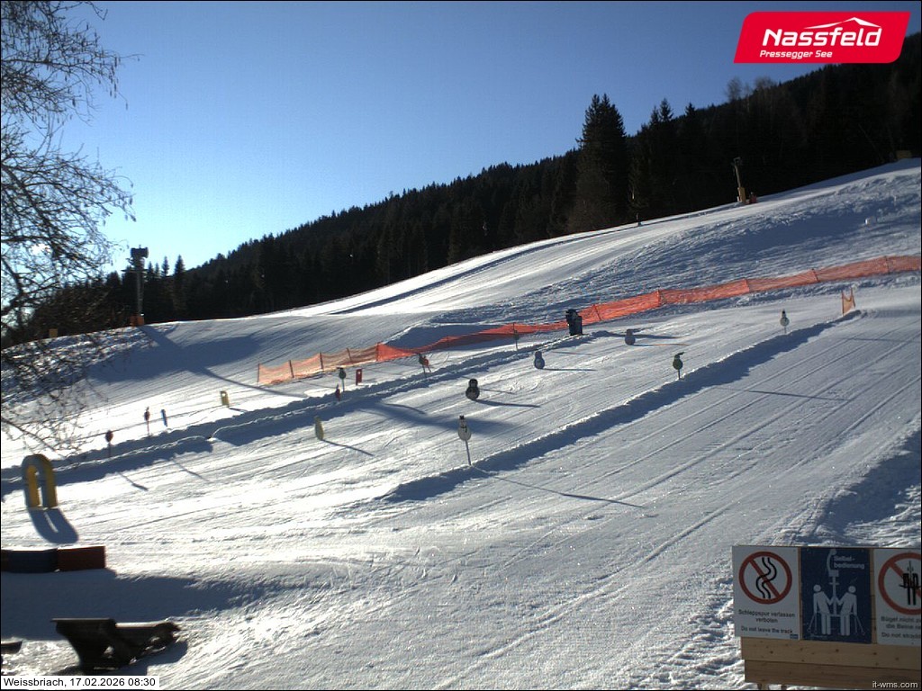 Archiv Foto Webcam Skilift Weißbriach