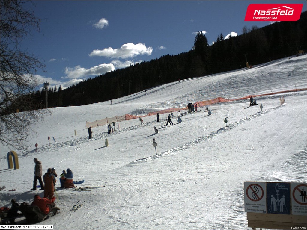 Archiv Foto Webcam Skilift Weißbriach