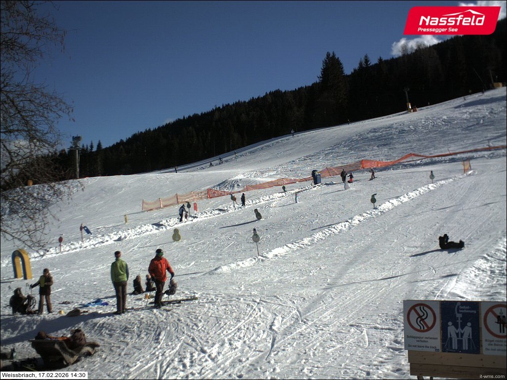 Archiv Foto Webcam Skilift Weißbriach