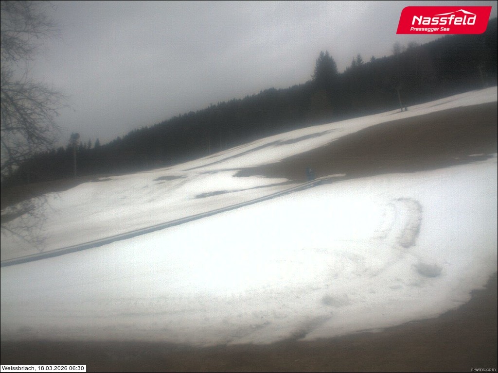 Archived image Webcam Weißbriach (ski resort)