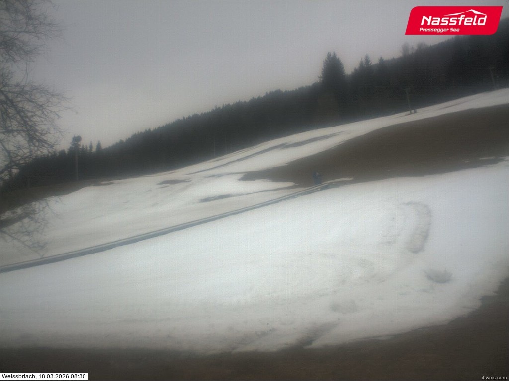Archived image Webcam Weißbriach (ski resort)