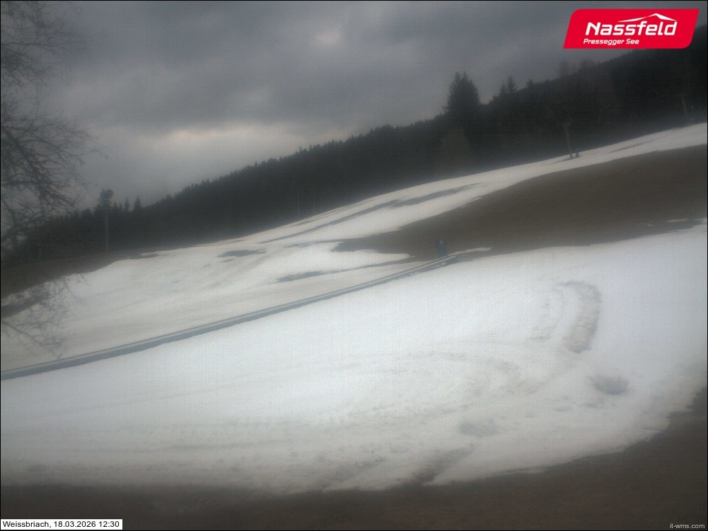 Archived image Webcam Weißbriach (ski resort)