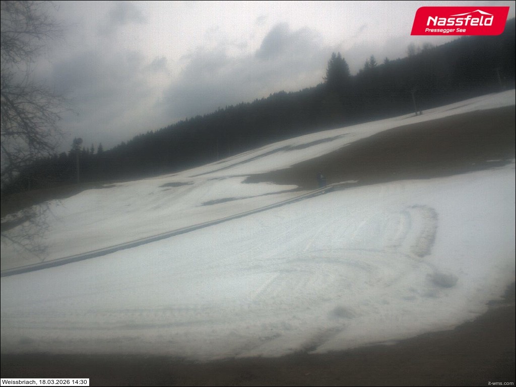 Archived image Webcam Weißbriach (ski resort)