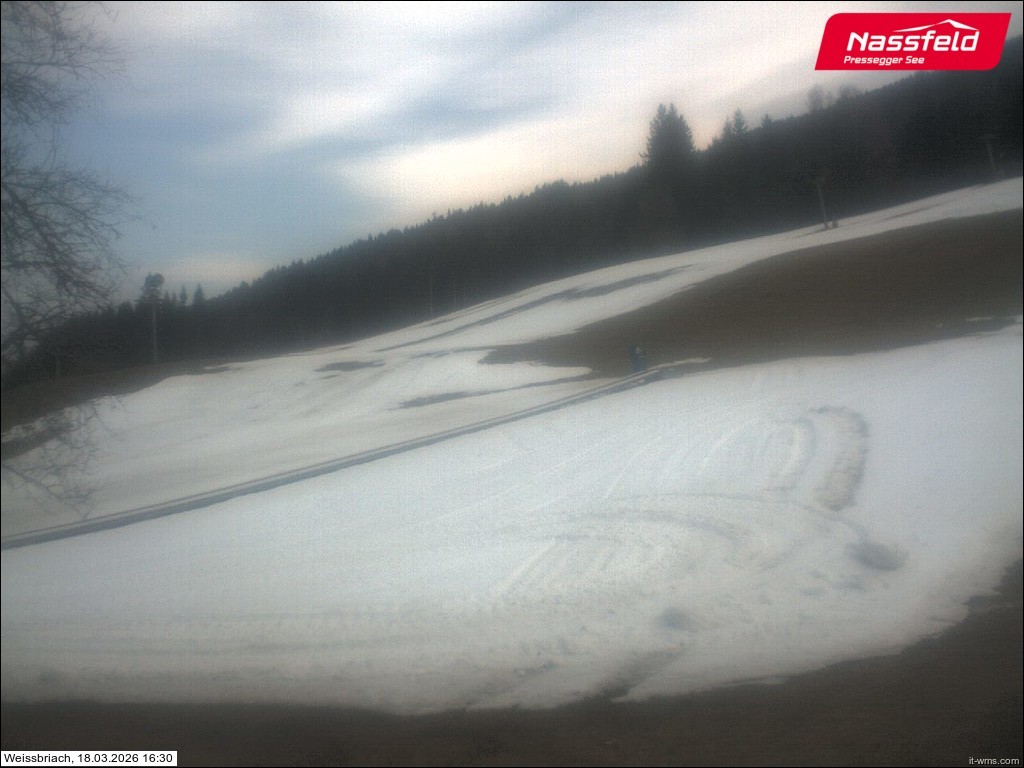 Archiv Foto Webcam Skilift Weißbriach