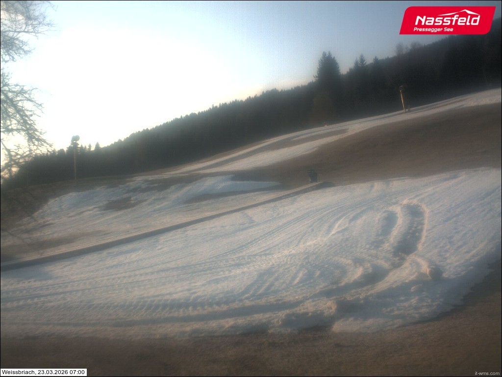 Archiv Foto Webcam Skilift Weißbriach