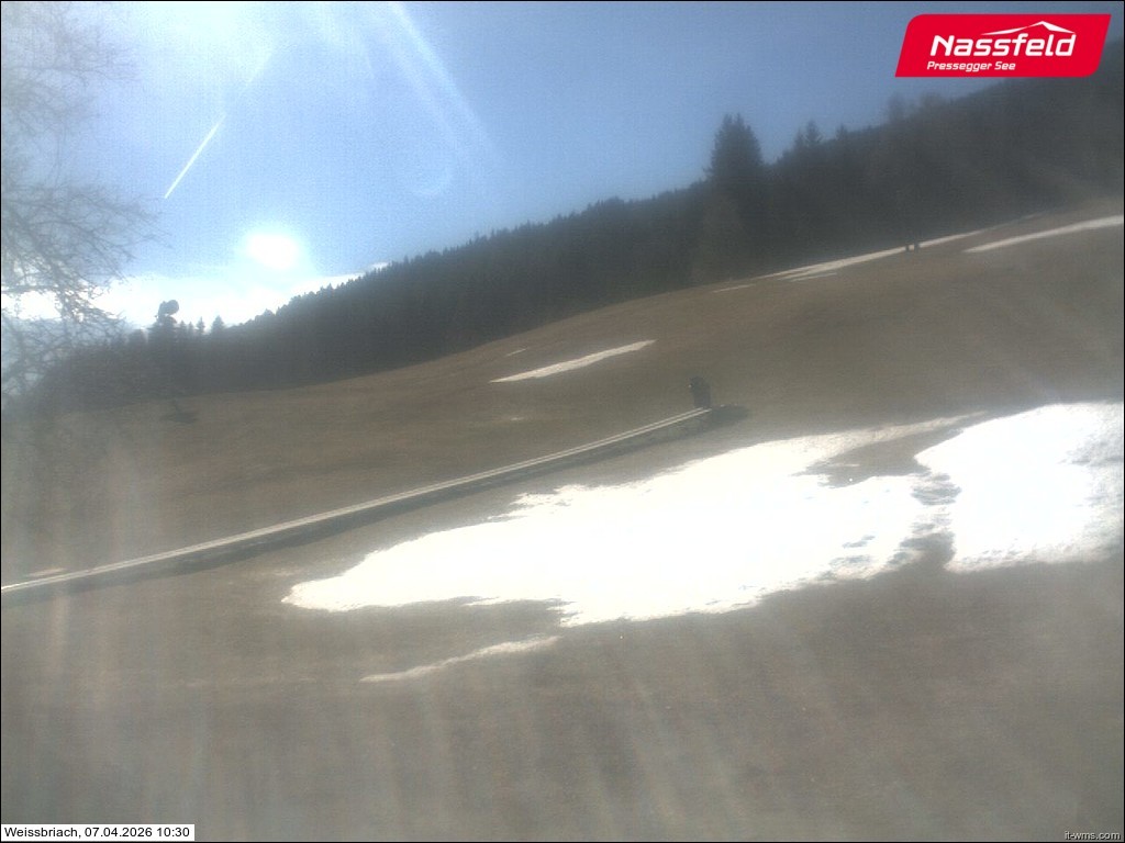 Archiv Foto Webcam Skilift Weißbriach