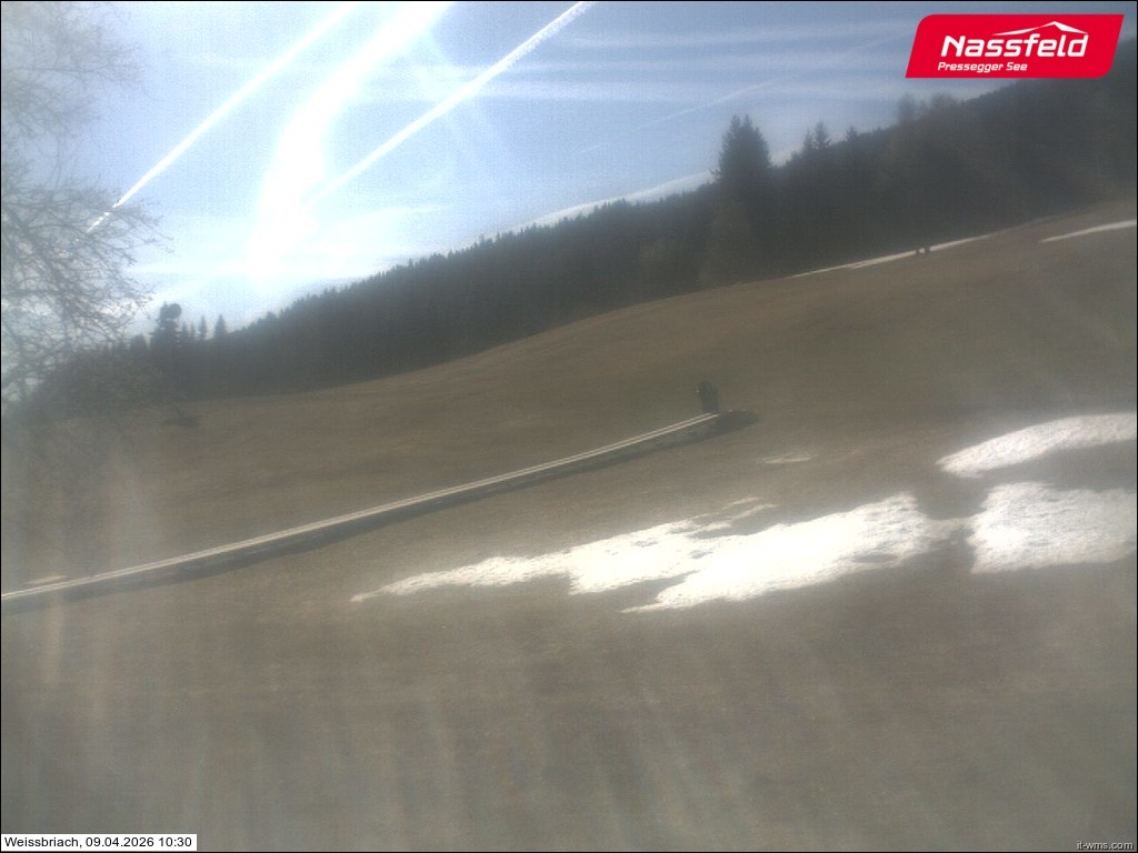 Archived image Webcam Weißbriach (ski resort)
