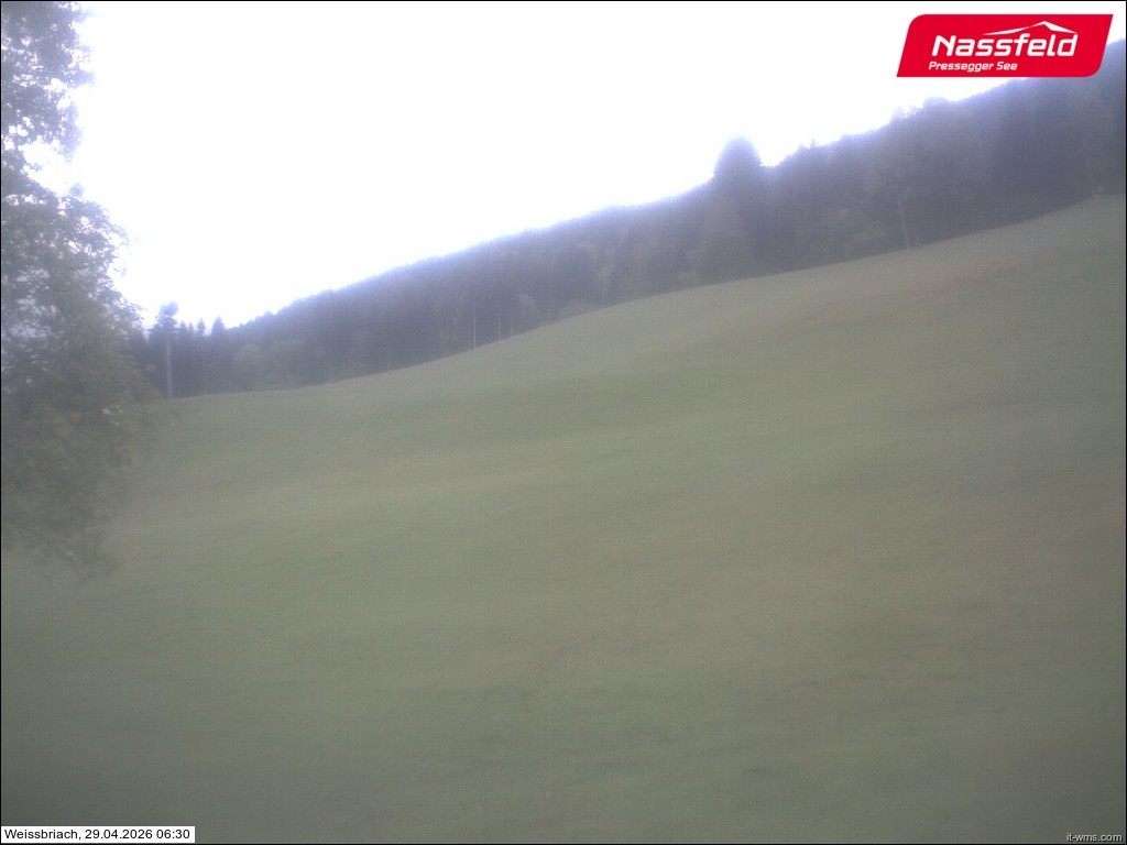 Archived image Webcam Weißbriach (ski resort)