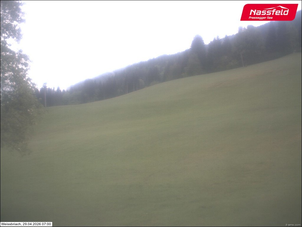 Archived image Webcam Weißbriach (ski resort)