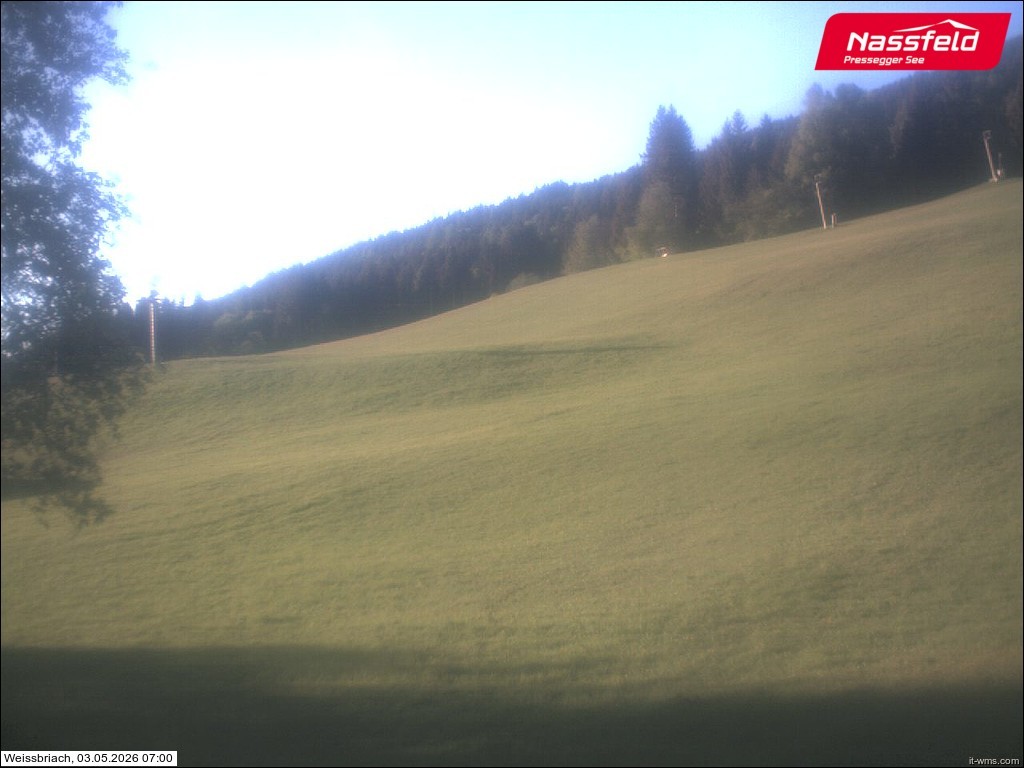 Archived image Webcam Weißbriach (ski resort)