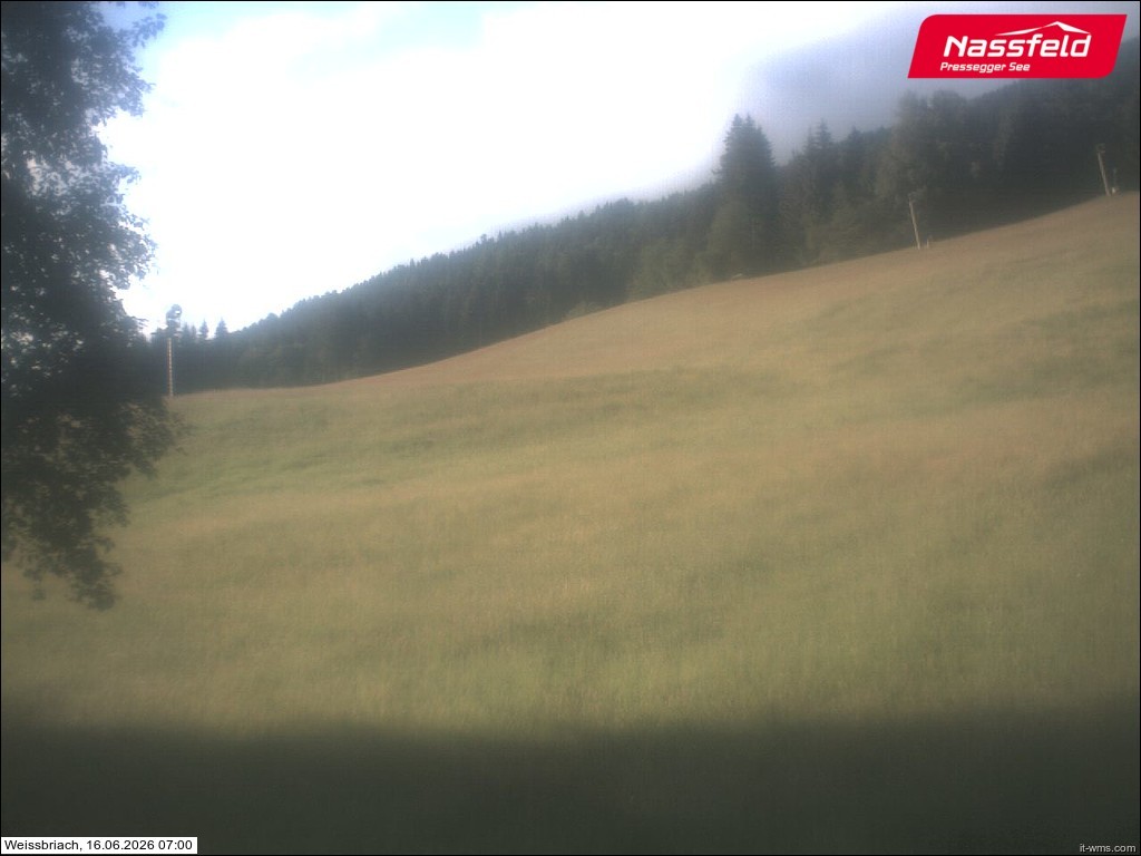 Archiv Foto Webcam Skilift Weißbriach