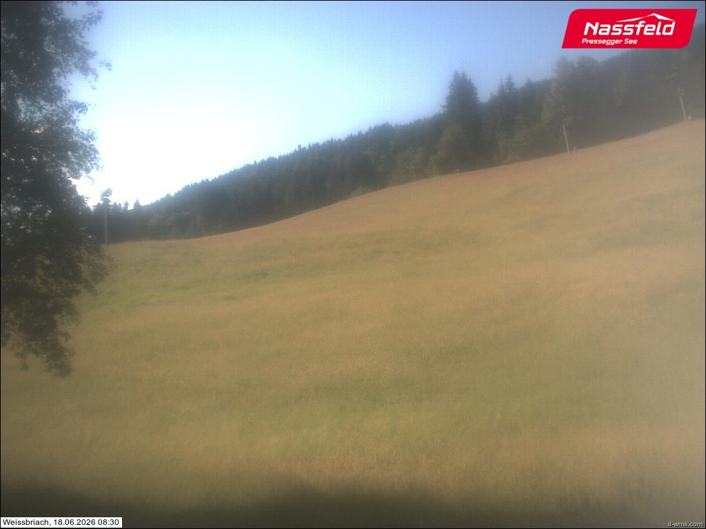 Archived image Webcam Weißbriach (ski resort)