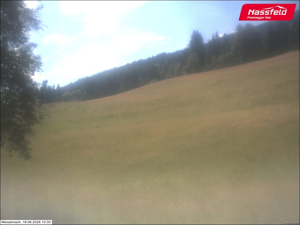 Archived image Webcam Weißbriach (ski resort)