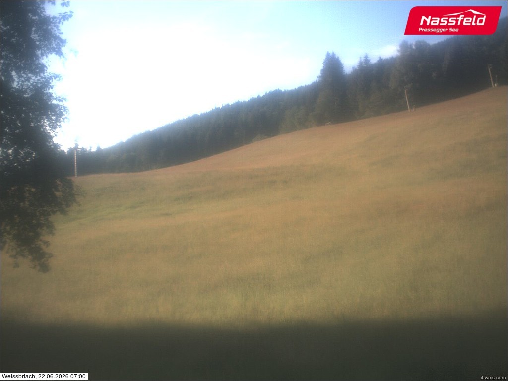 Archiv Foto Webcam Skilift Weißbriach