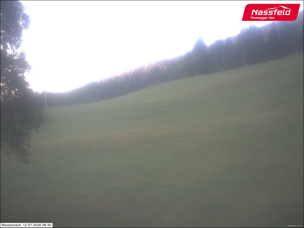 Archived image Webcam Weißbriach (ski resort)
