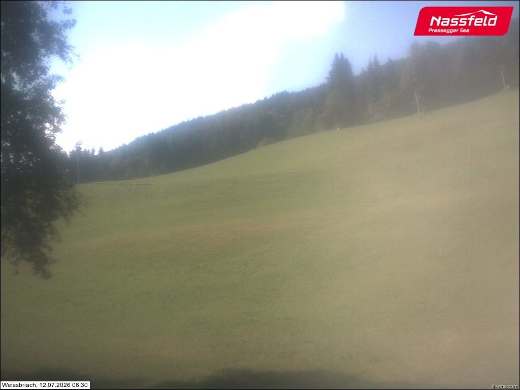 Archived image Webcam Weißbriach (ski resort)