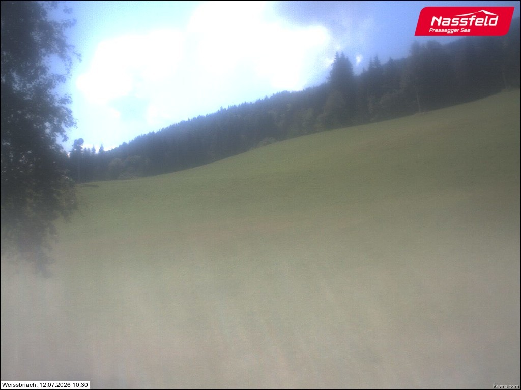 Archived image Webcam Weißbriach (ski resort)