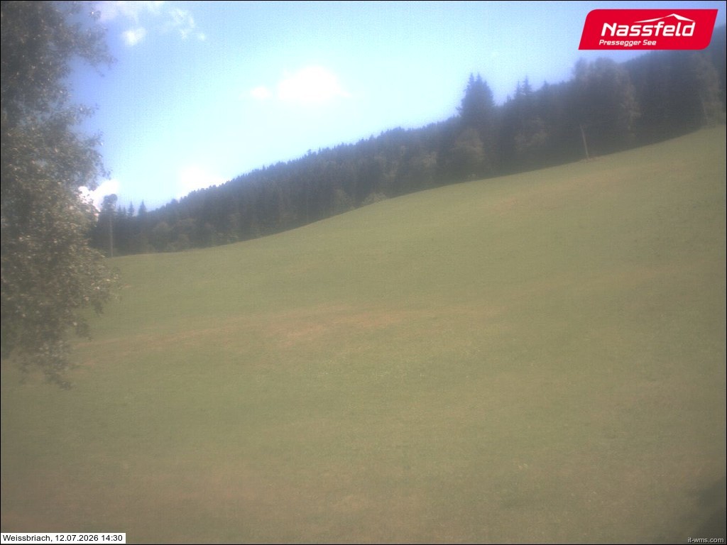 Archived image Webcam Weißbriach (ski resort)