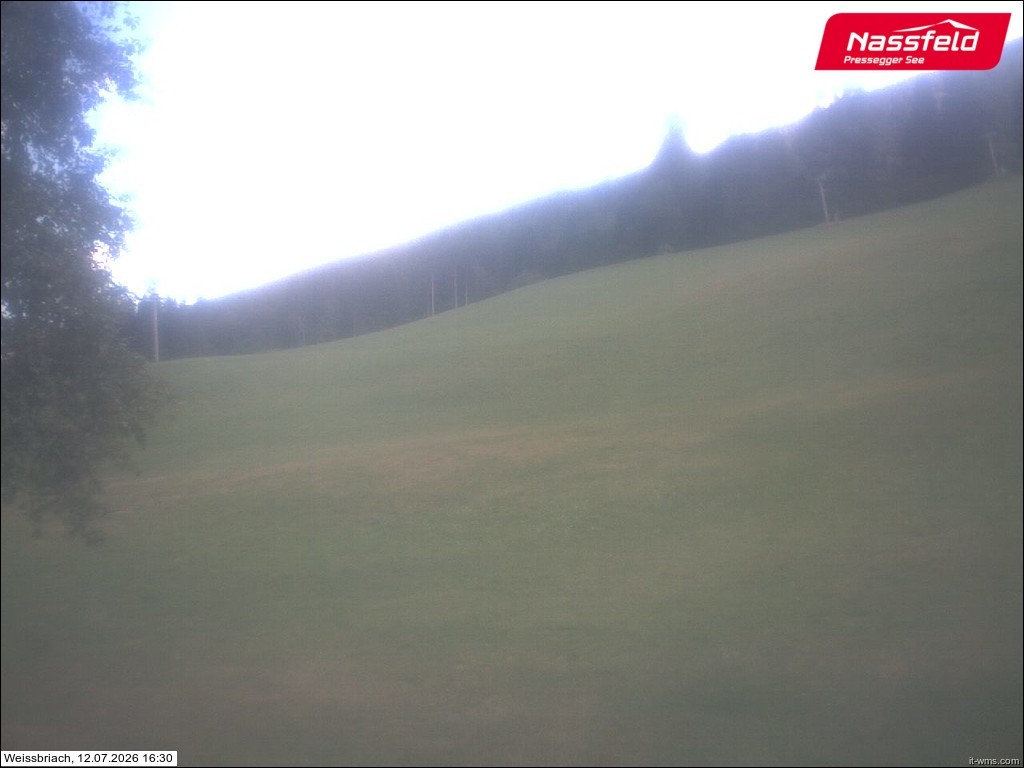 Archived image Webcam Weißbriach (ski resort)