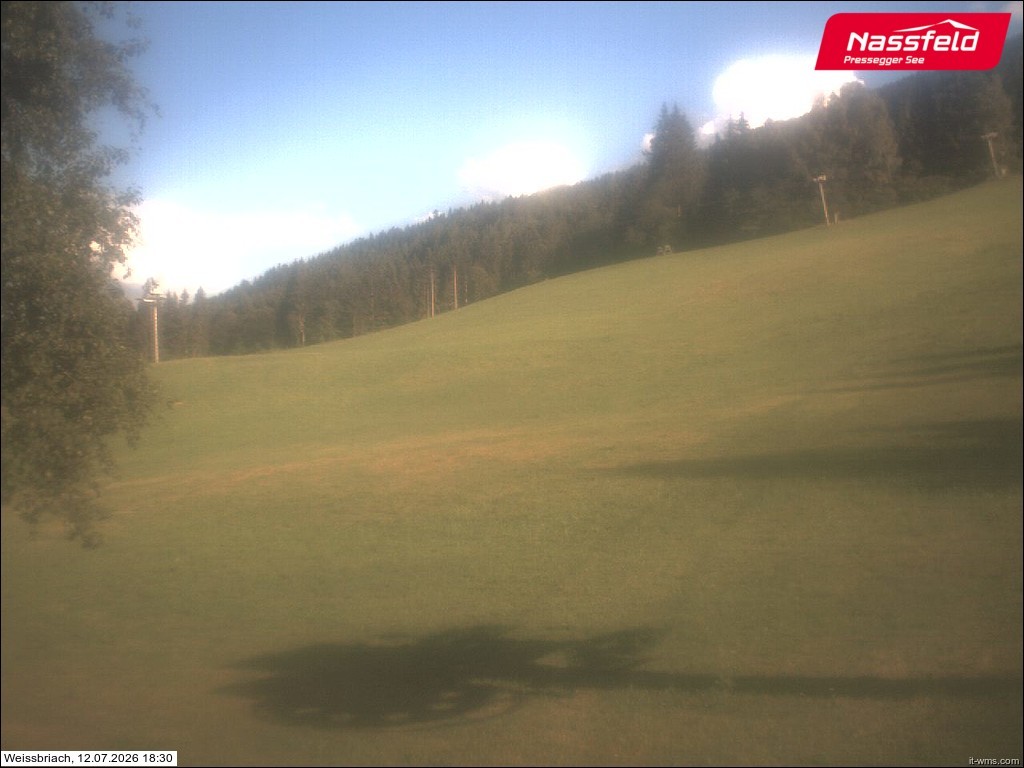 Archived image Webcam Weißbriach (ski resort)