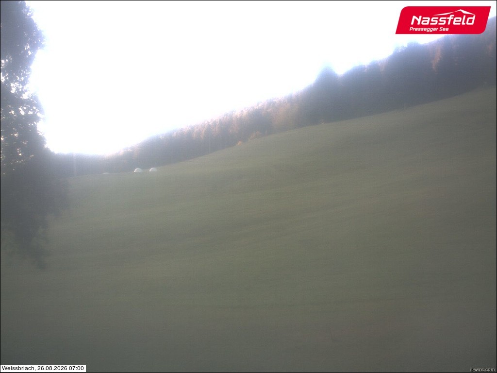 Archived image Webcam Weißbriach (ski resort)