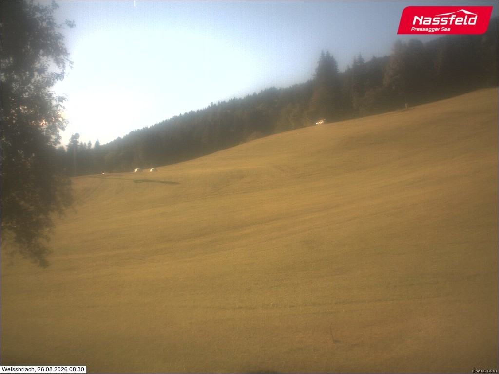 Archived image Webcam Weißbriach (ski resort)