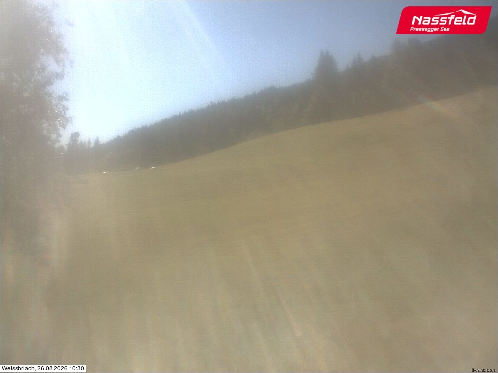 Archived image Webcam Weißbriach (ski resort)