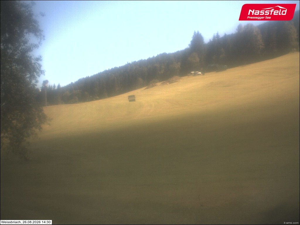 Archived image Webcam Weißbriach (ski resort)