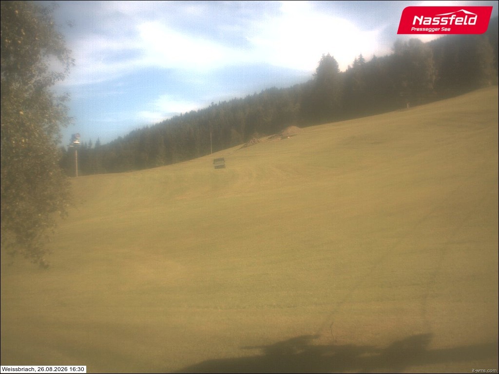 Archived image Webcam Weißbriach (ski resort)
