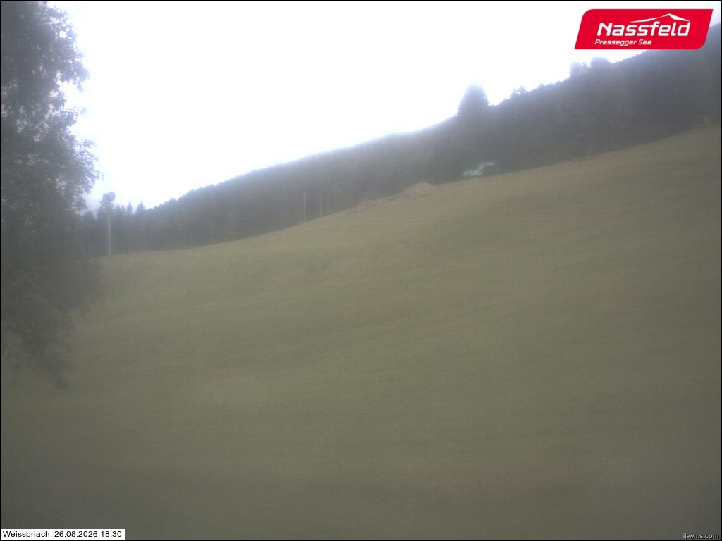 Archived image Webcam Weißbriach (ski resort)