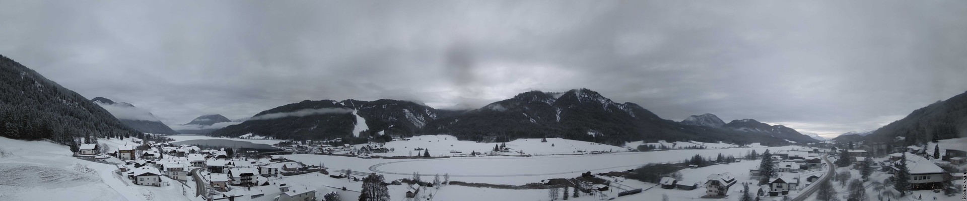 Archiv Foto Webcam Panoramablick auf den Weißensee in Kärnten